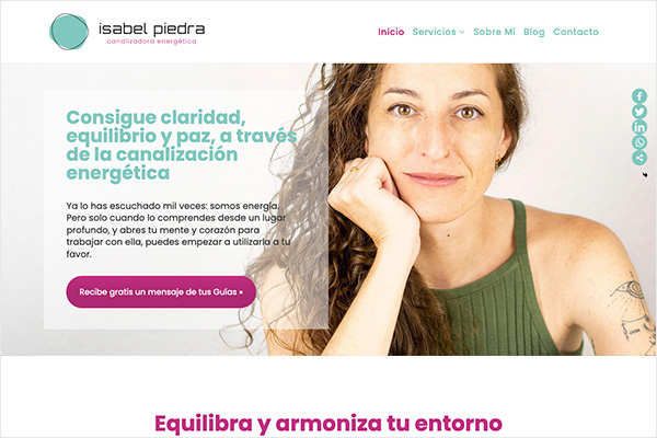 IsabelPiedra.com - Diseño Web:EstudioBase