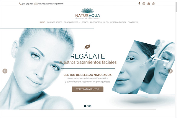 Naturaqua.com - Diseño Web